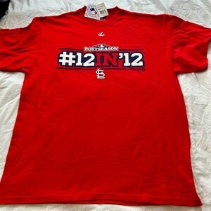 Majestic Athletic vintage 2012 Cardinals baseball  Post Season tee, NWT